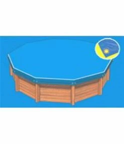 Bâche Hiver Eco Bleue Compatible Piscine Naturalis Rectangulaire 3 - 7.50 X 3.24m