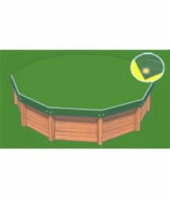 Bâche Hiver Eco Verte Compatible Piscine Cristaline Evolux 6.80x3.70m