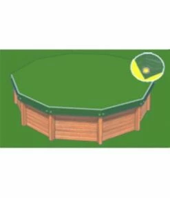 Bâche Hiver Eco Verte Compatible Piscine Naturalis Rectangulaire 2 - 6.09 X 3.24m