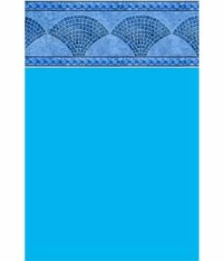 Liner Piscine 75/100 Bleu Foncé Frise Keops 5.00 X 3.00m H1.32m