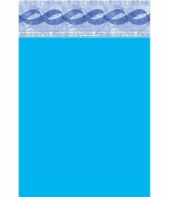 Liner Piscine 75/100 Bleu Foncé Frise Olympia Ovale 7.30 X 3.70m H 1.32m