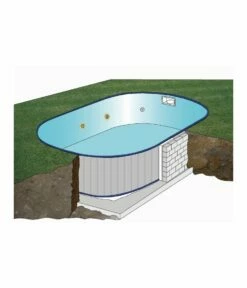 Piscine Enterrée Ovale 7.00mx3.20m - Hauteur 1.50m - Filtration 10m3/h -baignoire vente piscine enterree ovale 7 00mx3 20m hauteur 1 50m filtration 10m3h 5