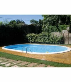 Piscine Enterrée Ovale 8.00mx4.00m - Hauteur 1.50m - Filtration 10m3/h