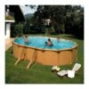 Piscine Hors Sol Acier Aspect Bois Alto -Ovale 6.10mx3.75m-H 1.32m -baignoire vente piscine hors sol acier aspect bois alto ovale 6 10mx3 75m hauteur 1 32m
