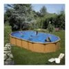 Piscine Hors Sol Acier Aspect Bois Alto - Ovale 7.30m X 3.75m H 1.32m -baignoire vente piscine hors sol acier aspect bois alto ovale 7 30m x 3 75m h 1 32m