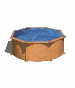 Piscine Hors Sol Aspect Bois Alto Diam 3.00m H 1.20m - Skimmer Motorisé