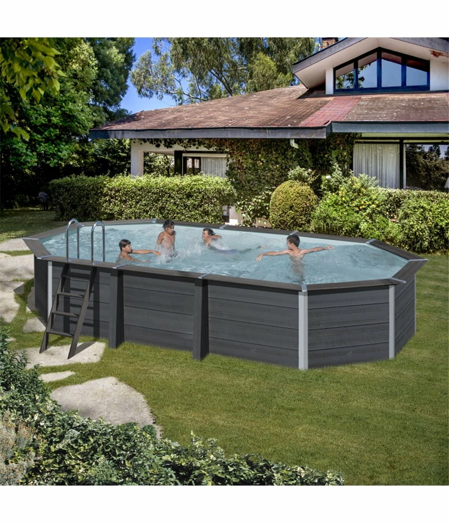 Piscine Hors Sol Composite Avantgarde Octo. Allongée 6.64m X 3.86m H 1.54m 3 Piscine Hors Sol Composite Avantgarde Octo. Allongée 6.64m X 3.86m H 1.54m
