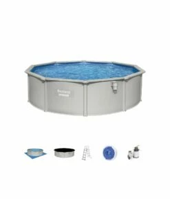 Piscine Hors Sol Hydrium Dia 4.60m Hauteur 1.20m + Filtre Sable -baignoire vente piscine hors sol hydrium dia 4 60m hauteur 1 20m filtre sable 3