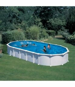 Piscine Hors Sol Ovale Acier Start Top - 8.00m X 4.70m H 1.32m SJF