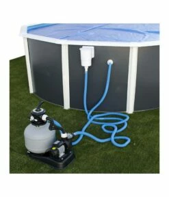 Piscine Hors Sol Ovale Anthracite PRESTIGE 5.50m X 3.66m X H1.32m -baignoire vente piscine hors sol ovale anthracite prestige 5 50m x 3 66 m h1 32m 3