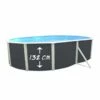 Piscine Hors Sol Ovale Anthracite PRESTIGE 9.15m X 4.57m X H1.32m -baignoire vente piscine hors sol ovale anthracite prestige 9 15m x 4 57 m h1 32m