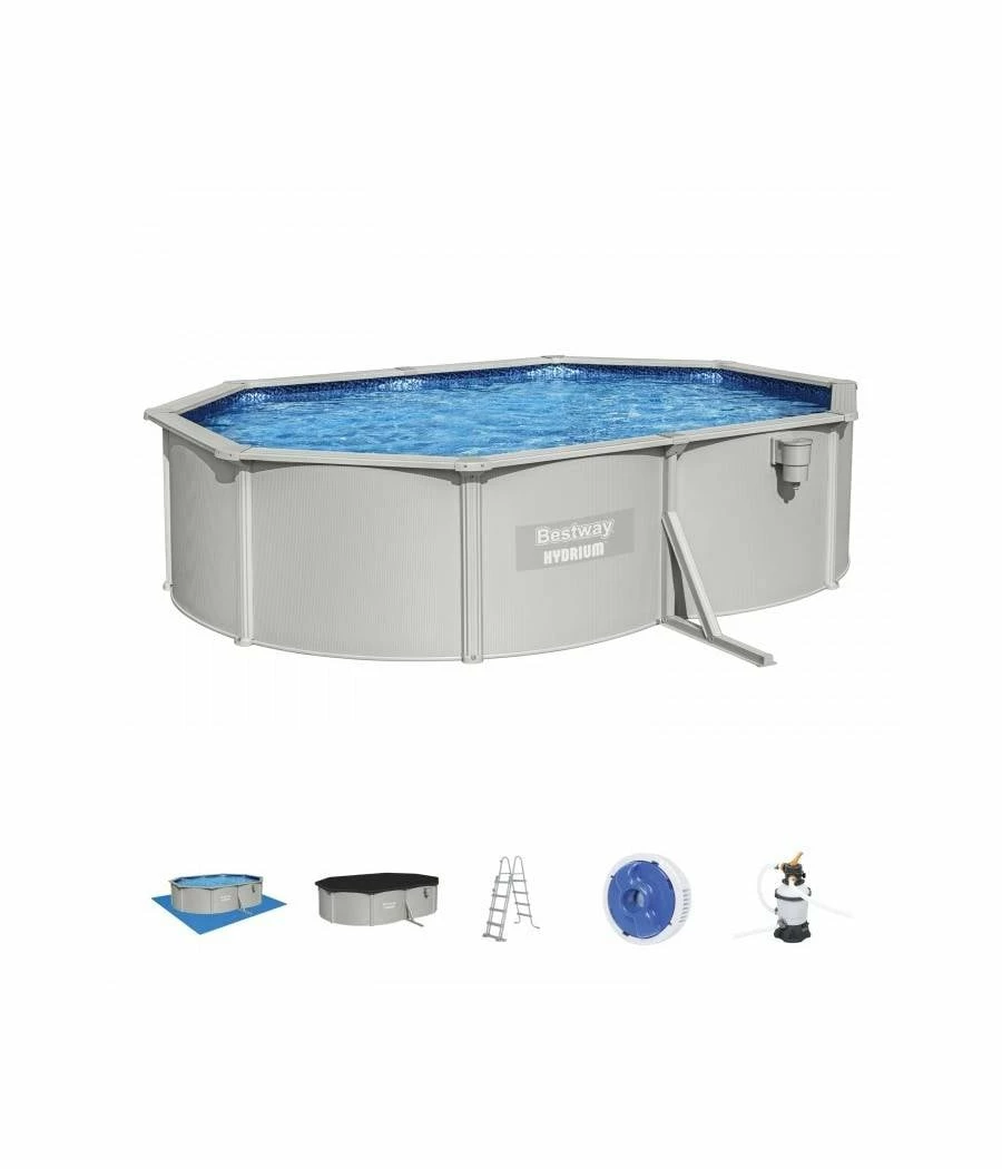 Piscine Hors Sol Ovale Hydrium 5.00m X 3.60m Hauteur 1.20m Filtre Sable 6 Piscine Hors Sol Ovale Hydrium 5.00m X 3.60m Hauteur 1.20m Filtre Sable – Image 4