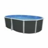 Piscine Hors Sol Ovale Ibiza Compact Anthracite 5.50m X 3.66m H1.32m -baignoire vente piscine hors sol ovale ibiza compact anthracite 5 50m x 3 66m h1 32m