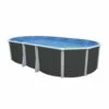 Piscine Hors Sol Ovale Ibiza Compact Anthracite 6.40m X 3.66m H1.32m -baignoire vente piscine hors sol ovale ibiza compact anthracite 6 40m x 3 66m h1 32m