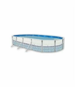 Piscine Hors Sol Ovale Mosaico 7.30m X 3.66m H1.20m