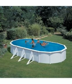 Piscine Hors Sol Ovale Piscineo Start Top - 8.00m X 4.70m - H 1.32m