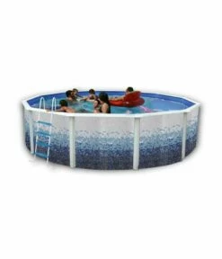 Piscine Hors Sol Ronde Trencadisc D 6.40m H1.20m